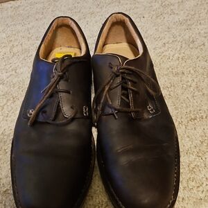 Sebago Dark Brown Leather Oxfords
